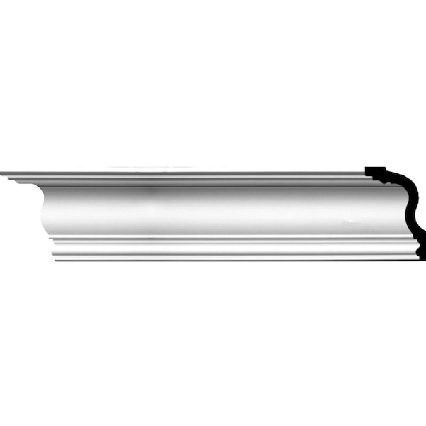 Ekena Millwork SAMPLE - 5 1/8"H x 3 1/8"P x 6"F x 12"L Niobe Traditional Crown Moulding SAMPLE-MLD05X03X06NI - main